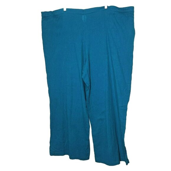 Jordan Taylor Womens Blue Gauzy Swimsuit Cover-Up Pants Size 2X Beachwear Bathin - Picture 2 of 13